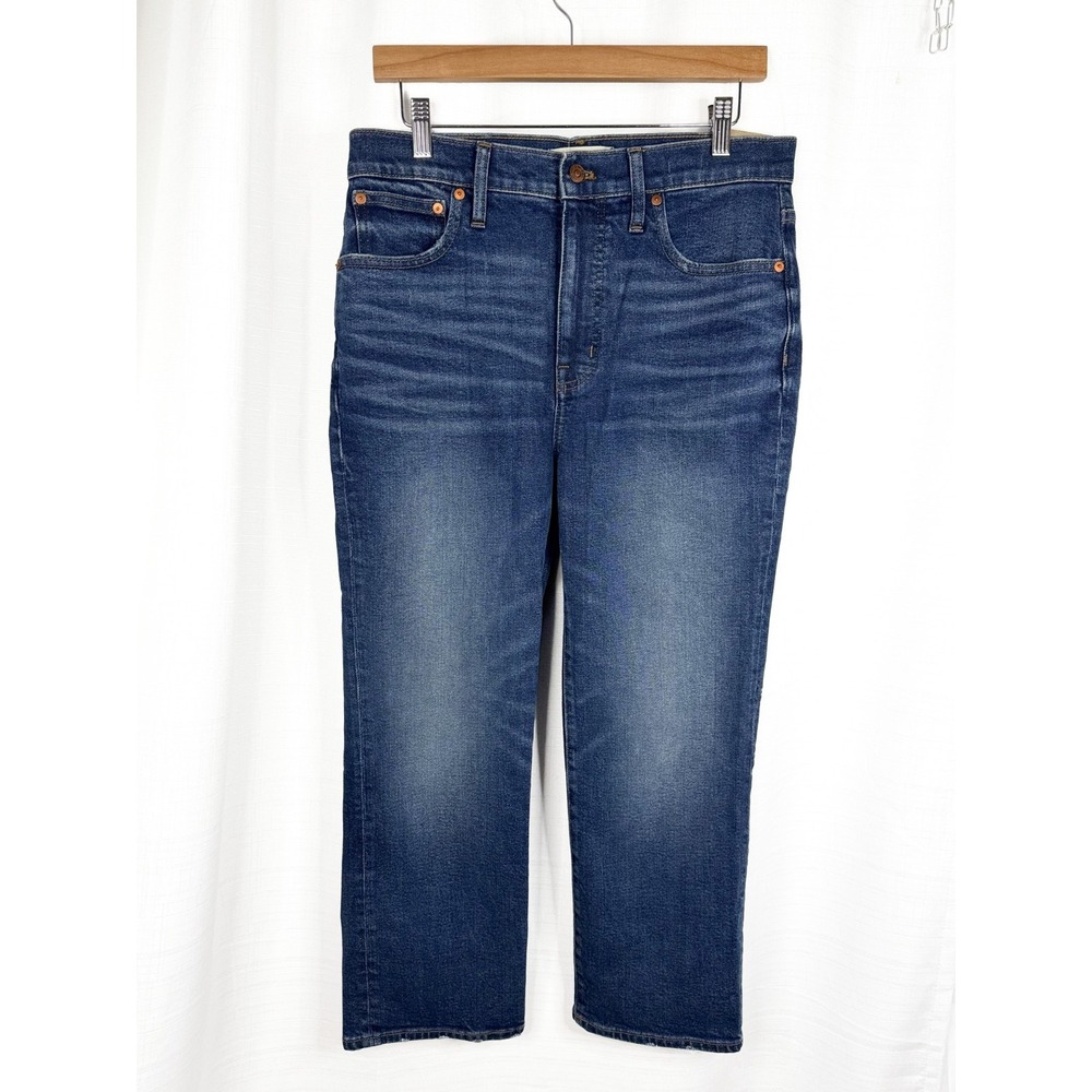 Madewell Slim Demi-Boot Jeans 29P Petite NWT High Rise Magic Pockets Blue AJ334